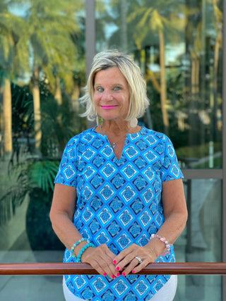 BAHAMA BLUE TURTLE SHORT SLEEVE LULU-B