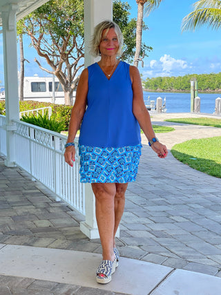 BAHAMA BLUE TURTLE CHA CHA SKORT LULU-B