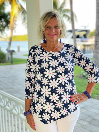 DAISY DAY ASYMMETRIC TOP LULU-B