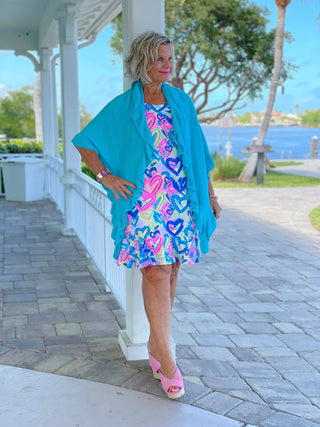 SECRET LOVE HEARTS HALTER RUFFLE LULU-B