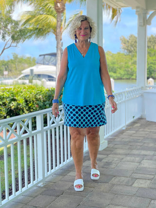 SEASIDE BLUE SKORT LULU-B