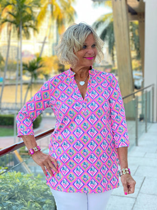 PALM TREE SIESTA TUNIC LULU-B