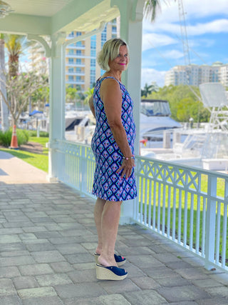 PINEAPPLE VACA KEYHOLE DRESS LULU-B