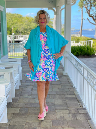 SECRET LOVE HEARTS HALTER RUFFLE LULU-B