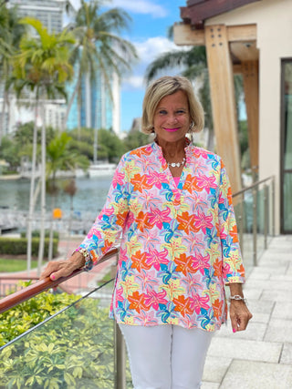 PALM BEACH GARDEN TUNIC - Cathys Place