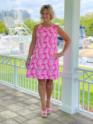 PINK LANE HALTER DRESS - Cathys Place