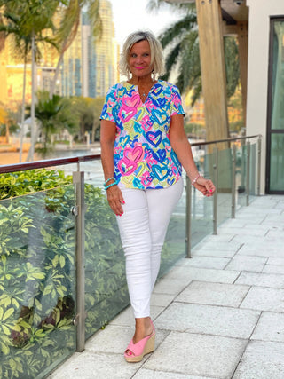 SECRET LOVE HEARTS SHORT SLEEVE LULU-B