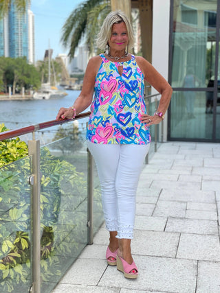 SECRET LOVE HEARTS KEYHOLE TOP LULU-B