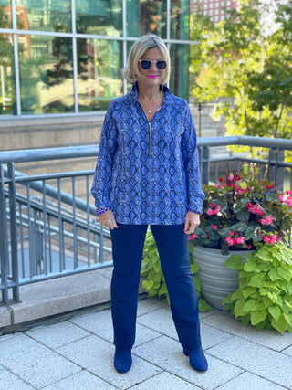 SAVANNA BLUE KANGAROO TOP - Cathys Place