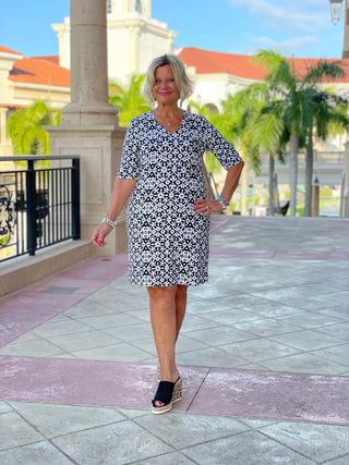 NAPLES DAY ELBOW DRESS LULU-B