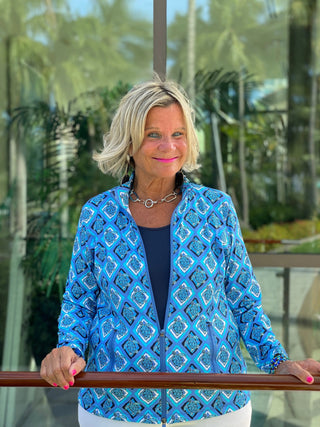 BAHAMA BLUE TURTLE FULL ZIPPER LULU-B