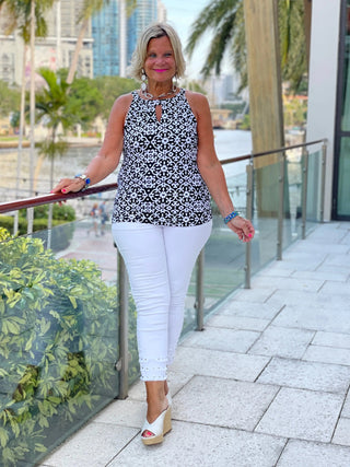 NAPLES DAY KEYHOLE TOP LULU-B