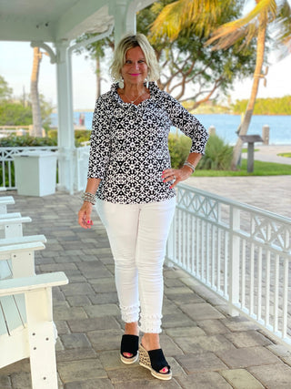 NAPLES DAY RUFFLE TOP LULU-B