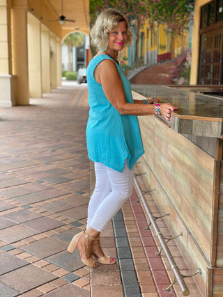 LULU-B WHITE PEARL JEANS - Cathys Place