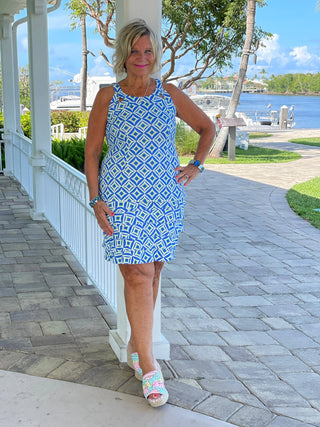 AQUA DIAMONDS BLUE CHA CHA SKORT LULU-B