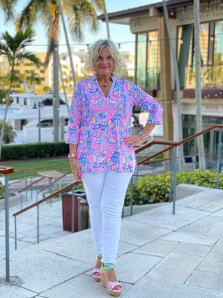 CAROLINA PAISLEY TUNIC LULU-B