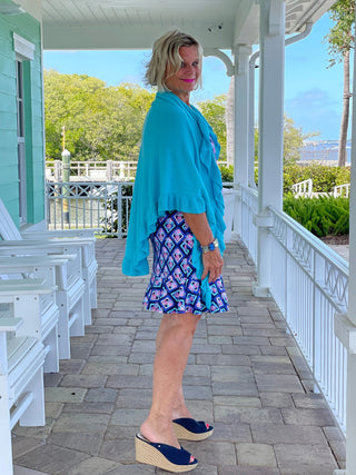 PINEAPPPLE VACA HALTER  RUFFLE LULU-B