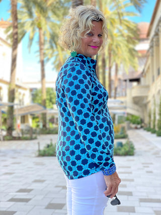 SEASIDE BLUE FULL ZIPPER - Cathys Place