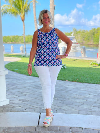 PINEAPPLE VACA HALTER TOP LULU-B