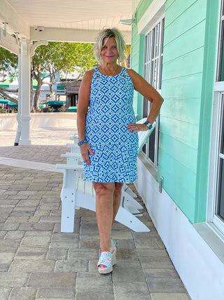 AQUA DIAMONDS BLUE CHA CHA SKORT LULU-B