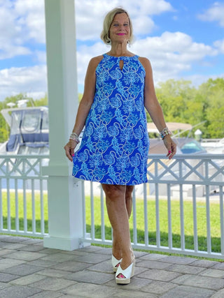 AQUA LANE KEYHOLE DRESS - Cathys Place