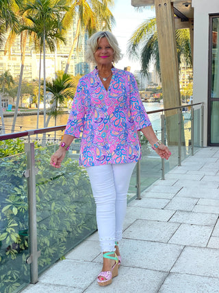 CAROLINA PAISLEY TUNIC LULU-B