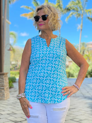 OCEAN MILE SLEEVELESS V NECK - Cathys Place