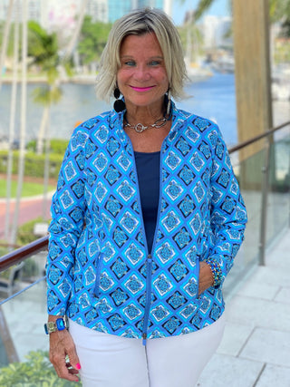BAHAMA BLUE TURTLE FULL ZIPPER LULU-B