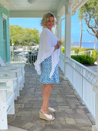 AQUA DIAMONDS HALTER RUFFLE LULU-B