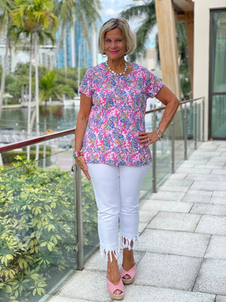 PINK SEAHORSE SHORT SLEEVE - Cathys Place