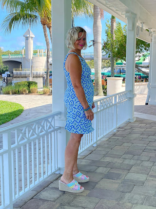 AQUA DIAMONDS BLUE CHA CHA SKORT LULU-B