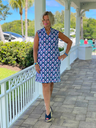 PINEAPPLE VACA COLLAR DRESS LULU-B