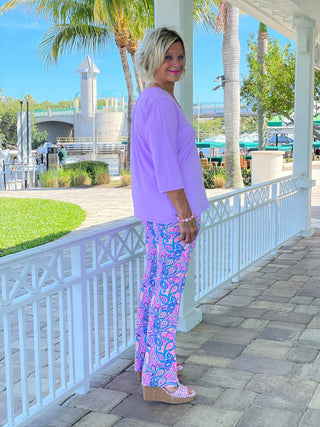 CAROLINA PAISLEY PALAZZO LULU-B