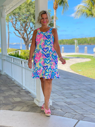 SECRET LOVE HEARTS HALTER RUFFLE LULU-B