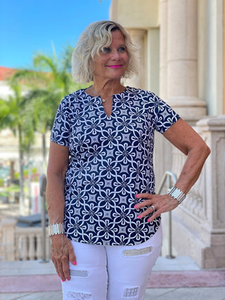 NAVY DAYS SHORT SLEEVE - Cathys Place