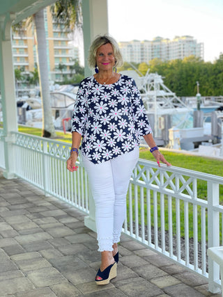 DAISY DAY ASYMMETRIC TOP LULU-B