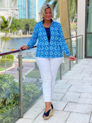 BAHAMA BLUE TURTLE FULL ZIPPER LULU-B