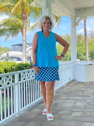 SEASIDE BLUE SKORT LULU-B