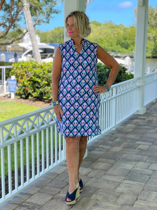 PINEAPPLE VACA COLLAR DRESS LULU-B