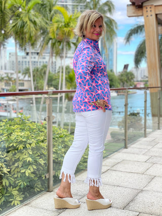 PINK STARFISH BEACH ZIPPER - Cathys Place