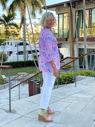 CAROLINA PAISLEY TUNIC LULU-B