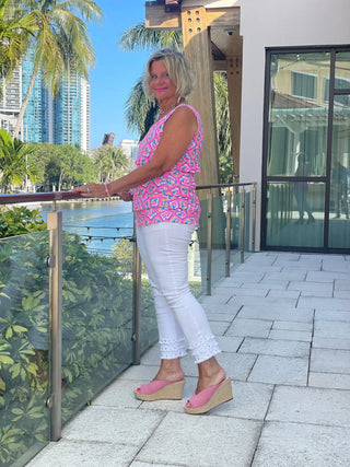 PALM TREE SIESTA CHA CHA TANK LULU-B