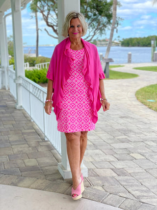 PINK DIAMONDS HALTER DRESS LULU-B