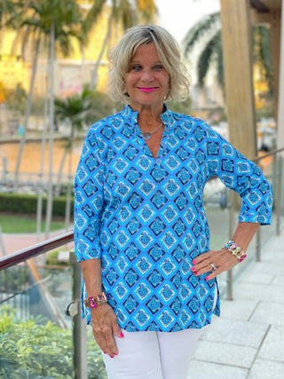 BAHAMA BLUE TUNIC LULU-B