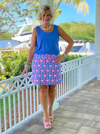 PINK STARFISH BEACH SKORT - Cathys Place