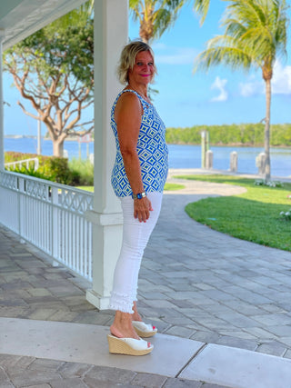 AQUA DIAMONDS HALTER TOP LULU-B