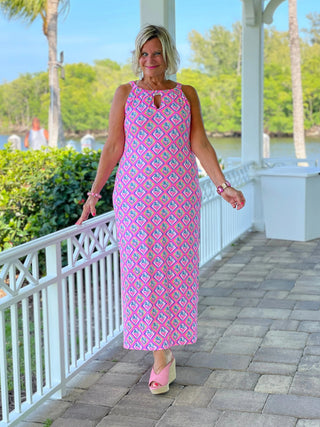 PALM TREE SIESTA KEYHOLE MAXI LULU-B