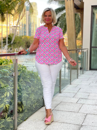 PALM TREE SIESTA SHORT SLEEVE LULU-B