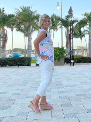 POST CARDS OF LOVE SLEEVELESS TOP - Cathys Place