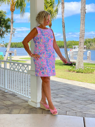 CAROLINA PAISLEY SHIFT DRESS LULU-B